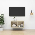 WISZĄCA SZAFKA POD TV KOLOR DĄB SONOMA 37X37X72CM