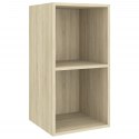 WISZĄCA SZAFKA POD TV KOLOR DĄB SONOMA 37X37X72CM
