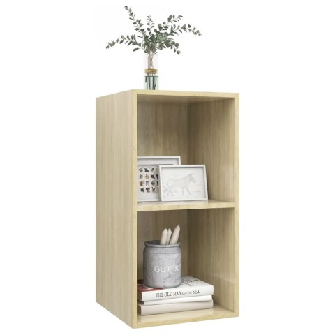 WISZĄCA SZAFKA POD TV KOLOR DĄB SONOMA 37X37X72CM