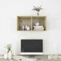 WISZĄCA SZAFKA POD TV KOLOR DĄB SONOMA 37X37X72CM