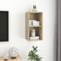 WISZĄCA SZAFKA POD TV KOLOR DĄB SONOMA 37X37X72CM