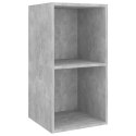 WISZĄCA SZAFKA POD TV SZARY BETON 37X37X72CM