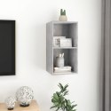 WISZĄCA SZAFKA POD TV SZARY BETON 37X37X72CM