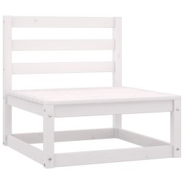 OGRODOWA SOFA ŚRODKOWA BIAŁA DREWNO SOSNOWE