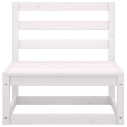 OGRODOWA SOFA ŚRODKOWA BIAŁA DREWNO SOSNOWE