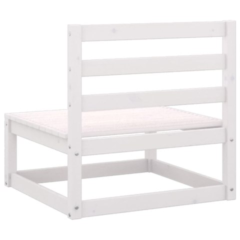 OGRODOWA SOFA ŚRODKOWA BIAŁA DREWNO SOSNOWE