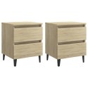 SZAFKI NOCNE 2 SZT. DĄB SONOMA 40X35X50CM
