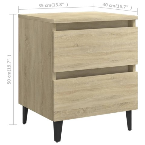 SZAFKI NOCNE 2 SZT. DĄB SONOMA 40X35X50CM