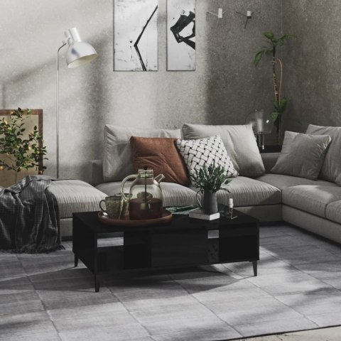 STOLIK KAWOWY CZARNY POŁYSK 1035X60X35CM