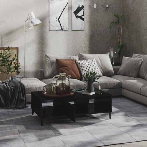 STOLIK KAWOWY CZARNY POŁYSK 1035X60X35CM