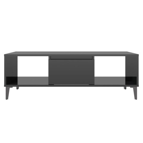 STOLIK KAWOWY CZARNY POŁYSK 1035X60X35CM