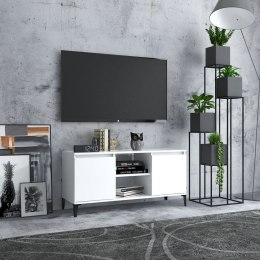 SZAFKA TVMETALOWE NÓŻKI BIAŁA 103,5X35X50CM