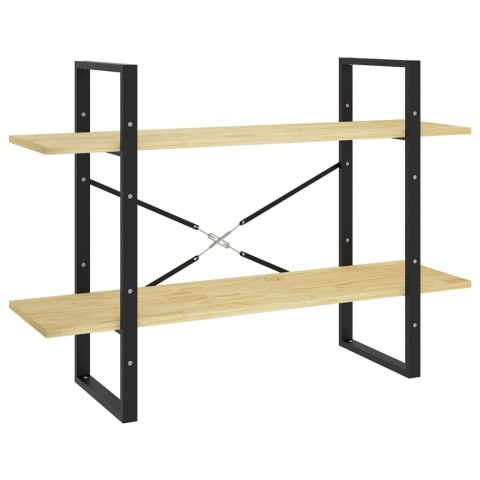 2-POZIOMOWY REGAŁ NA KSIĄŻKI 100X30X70CM SOSNOWY