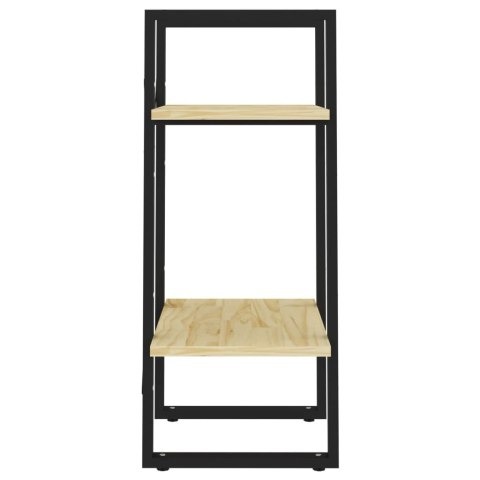 2-POZIOMOWY REGAŁ NA KSIĄŻKI 40X30X70CM DREWNO SOSNOWE