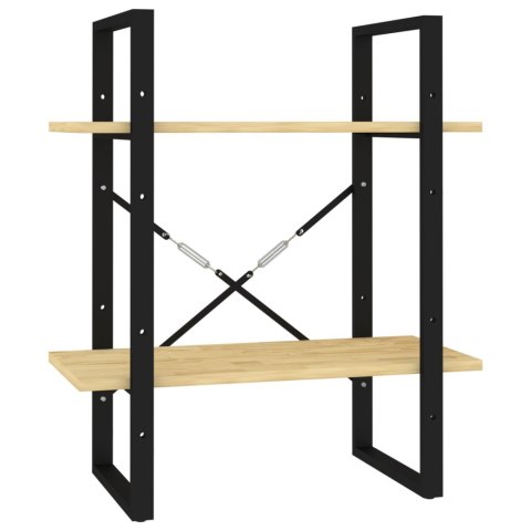 2-POZIOMOWY REGAŁ NA KSIĄŻKI 60X30X70CM SOSNOWY