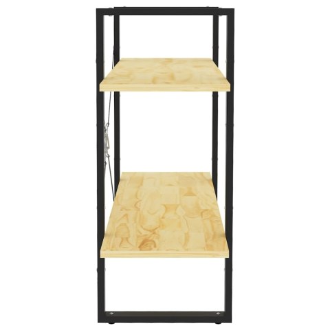 2-POZIOMOWY REGAŁ NA KSIĄŻKI 80X30X70CM SOSNOWY