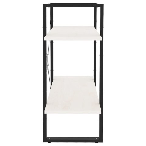 2-POZIOMOWY REGAŁ NA KSIĄŻKI 80X30X70CM SOSNOWY