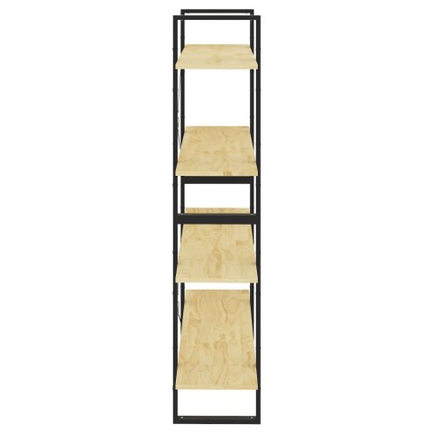 4-POZIOMOWY REGAŁ NA KSIĄŻKI 100X30X140 DREWNO SOSNOWE