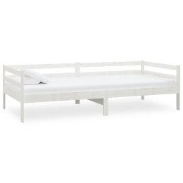 ŁÓŻKO DZIENNE BIAŁE DREWNO SOSNOWE 90X200CM