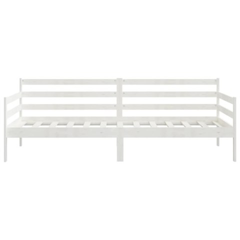 ŁÓŻKO DZIENNE BIAŁE DREWNO SOSNOWE 90X200CM