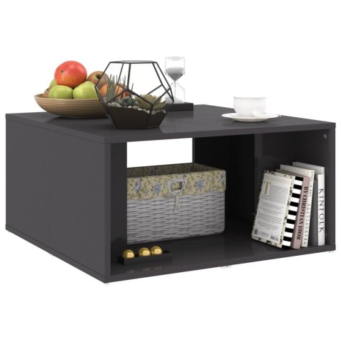 STOLIKI KAWOWE 4 SZT. SZARE POŁYSK 33X33X33CM