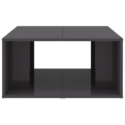 STOLIKI KAWOWE 4 SZT. SZARE POŁYSK 33X33X33CM