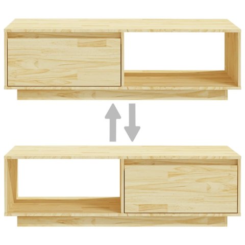 STOLIK KAWOWY 110X50X335CM DREWNO SOSNOWE