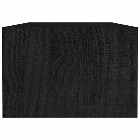 STOLIK KAWOWY CZARNY 110X50X34CM DREWNO SOSNOWE