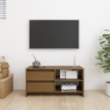 SZAFKA POD TVMIODOWY BRĄZ 80X31X39CM DREWNO SOSNOWE