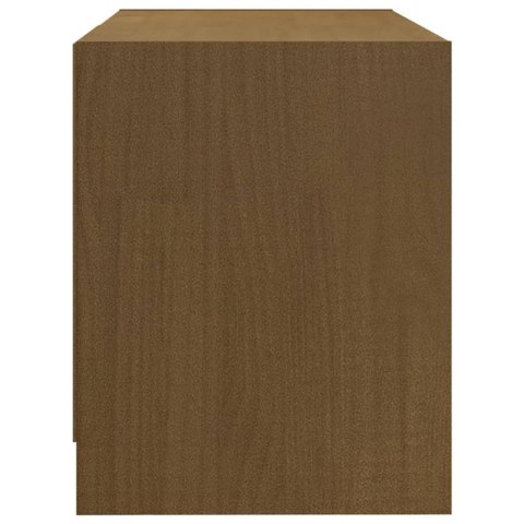 SZAFKA POD TVMIODOWY BRĄZ 80X31X39CM DREWNO SOSNOWE