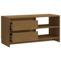 SZAFKA POD TVMIODOWY BRĄZ 80X31X39CM DREWNO SOSNOWE