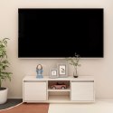 SZAFKA POD TELEWIZOR BIAŁA 110X30X40CM DREWNO SOSNOWE