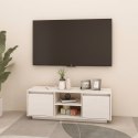 SZAFKA POD TELEWIZOR BIAŁA 110X30X40CM DREWNO SOSNOWE