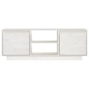 SZAFKA POD TELEWIZOR BIAŁA 110X30X40CM DREWNO SOSNOWE