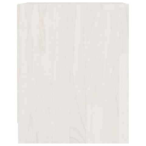 SZAFKI NOCNE 2 SZT. BIAŁE 355X335X415CM DREWNO SOSNOWE