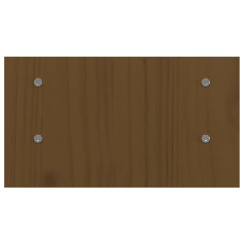 PODSTAWA PODSTAWKA PÓŁKA POD MONITOR MIODOWY BRĄZ 50X27X15CM