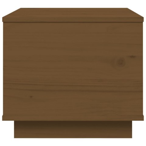 STOLIK KAWOWY MIODOWY BRĄZ 40X50X35CM DREWNO SOSNOWE