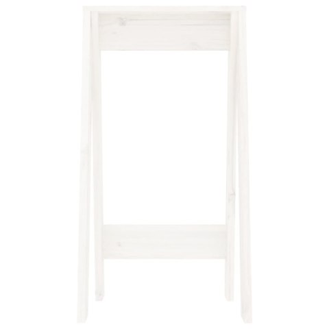 STOŁKI 2SZT BIAŁE 40X40X75CM DREWNO SOSNOWE