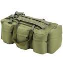 TORBA WOJSKOWA 3-W-1 W STYLU MILITARNYM 90L OLIWKOWA