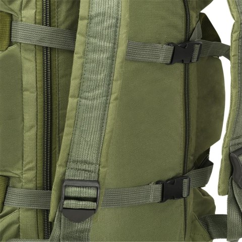 TORBA WOJSKOWA 3-W-1 W STYLU MILITARNYM 90L OLIWKOWA