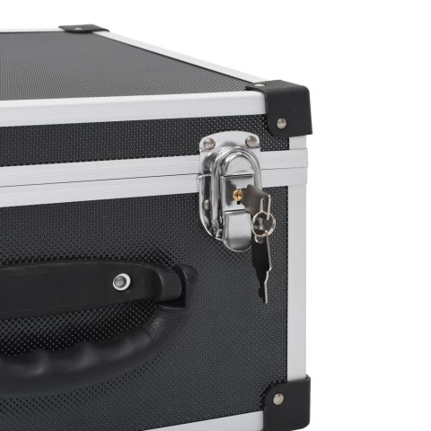 WALIZKA NA 40 PŁYT CD ALUMINIOWA ABS CZARNA