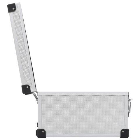 WALIZKA NA 40 PŁYT CD ALUMINIOWA ABS SREBRNA