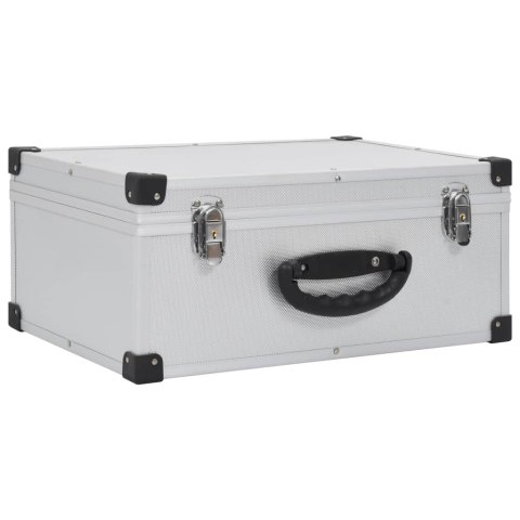 WALIZKA NA 60 PŁYT CD ALUMINIOWA ABS SREBRNA