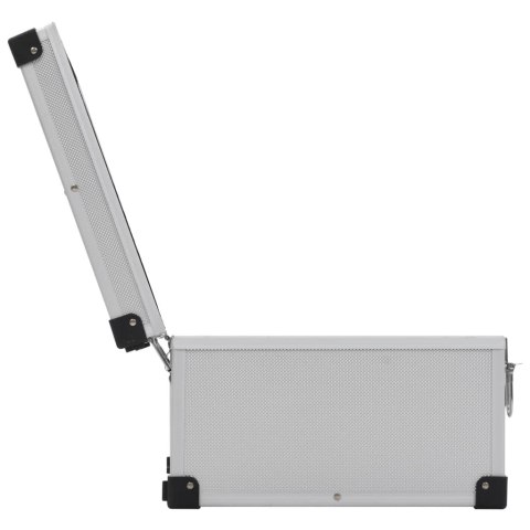 WALIZKA NA 60 PŁYT CD ALUMINIOWA ABS SREBRNA