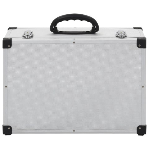 WALIZKA NA 60 PŁYT CD ALUMINIOWA ABS SREBRNA