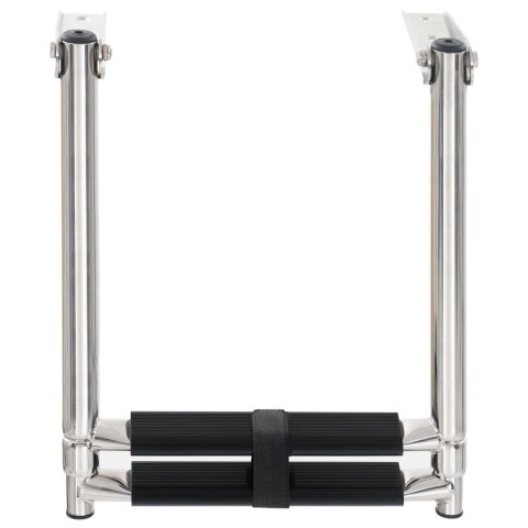 DRABINKA POKŁADOWA Z 2 STOPNIAMI SKŁADANA STAL NIERDZEWNA