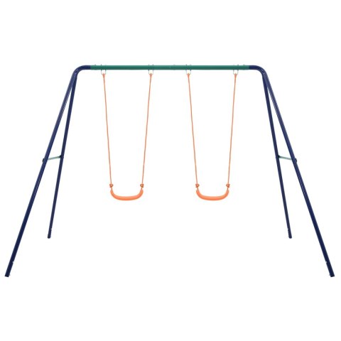 HUŚTAWKA OGRODOWA Z 2 SIEDZISKAMI PODWÓJNA STALOWA