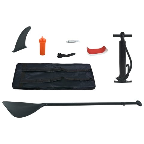 NADMUCWANA DESKA SUP Z WIOSŁEM CZERWONO-BIAŁA