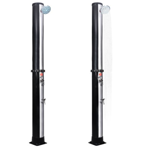 OGRODOWY PRYSZNIC SOLARNY Z KOŃCÓWKĄ PRYSZNICOWĄ I KRANEM 40L