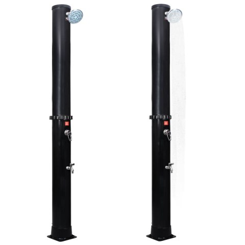 OGRODOWY PRYSZNIC SOLARNY Z KOŃCÓWKĄ PRYSZNICOWĄ I KRANEM 40 L